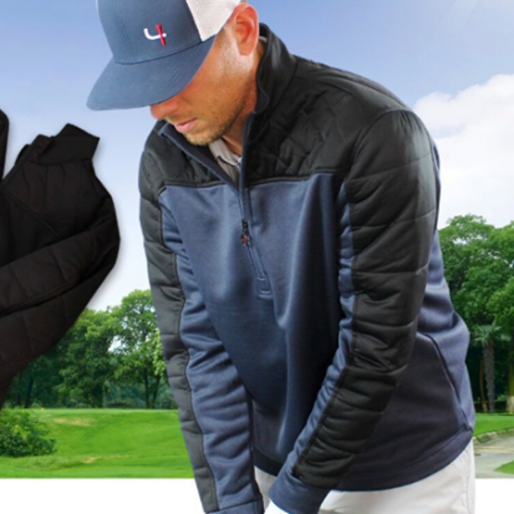 Martins Purple & Black Golf Pullover - Picture 2 of 5